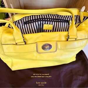 Kate Spade Vibrant Yellow Satchel